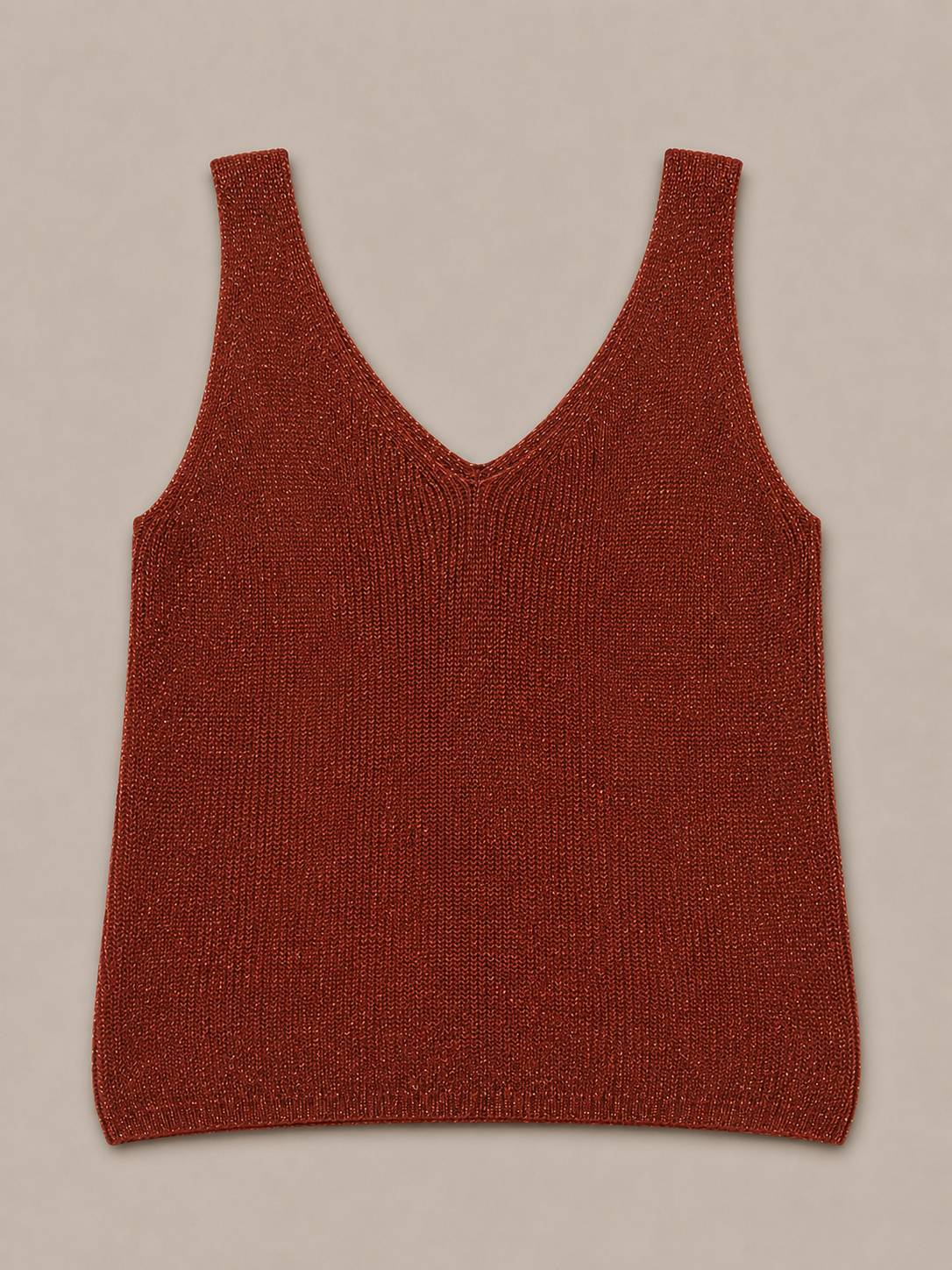 Glitter top met V-hals Zoe Roest