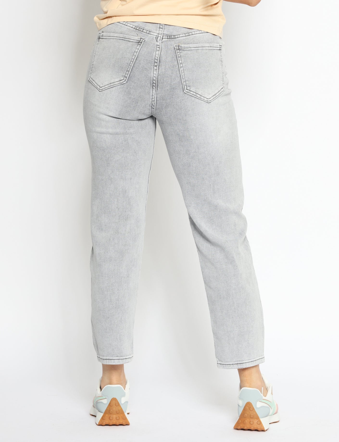 Folyrose | Mom jeans Jolie Lichtgrijs