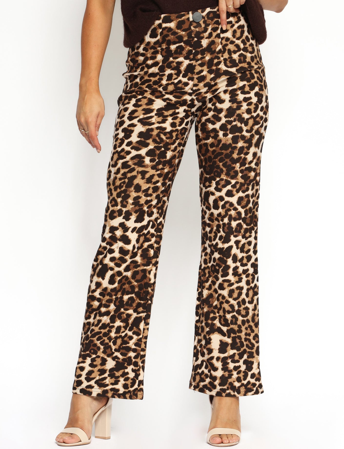 Wide leg broek Molly Panter Bruin