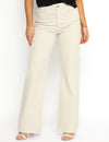 Queen Hearts | Wide leg, Straight jeans Pien Beige