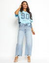Queen Hearts | Barrel jeans Yazz Blauw