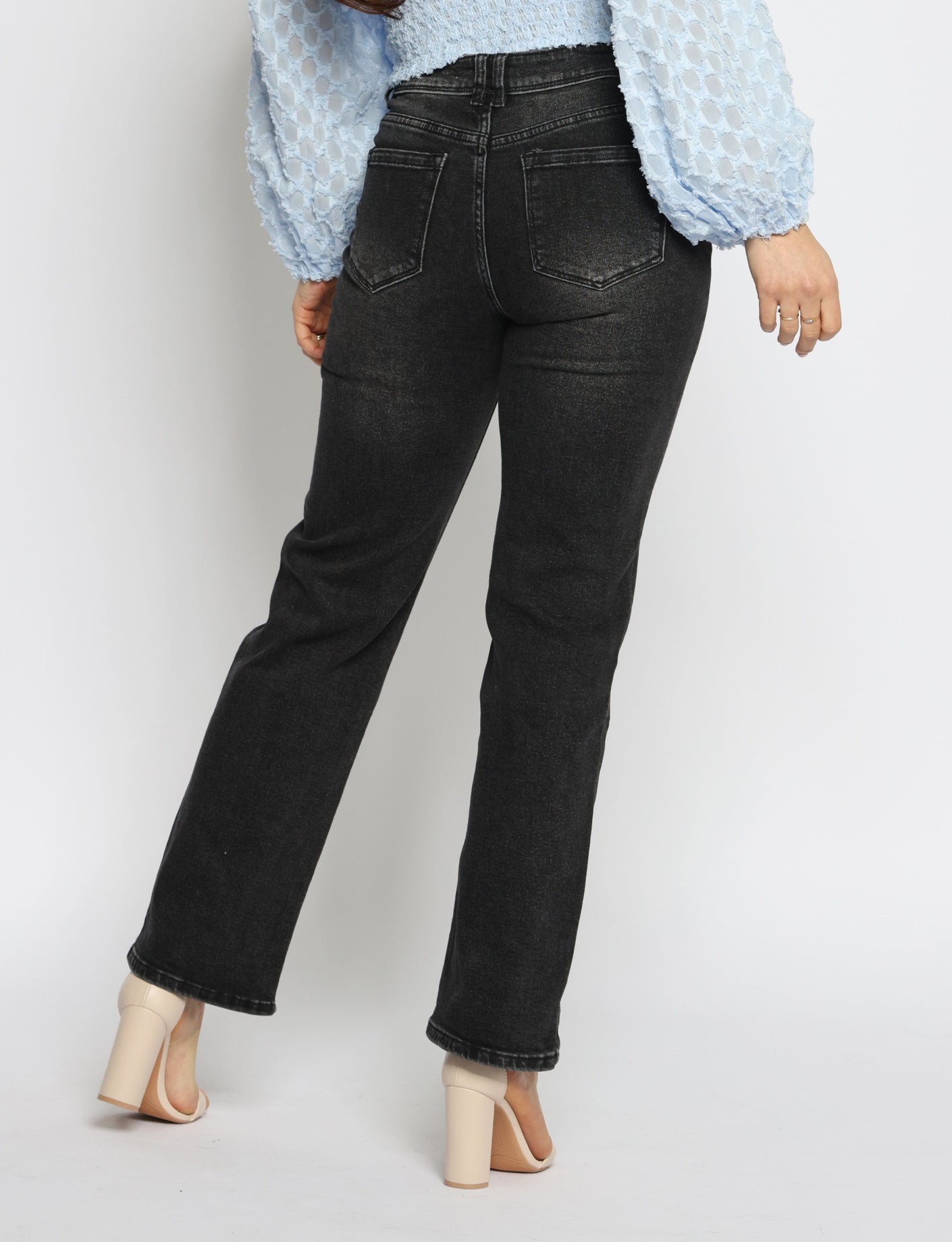 Norfy | Straight jeans 8636-1 Donkergrijs