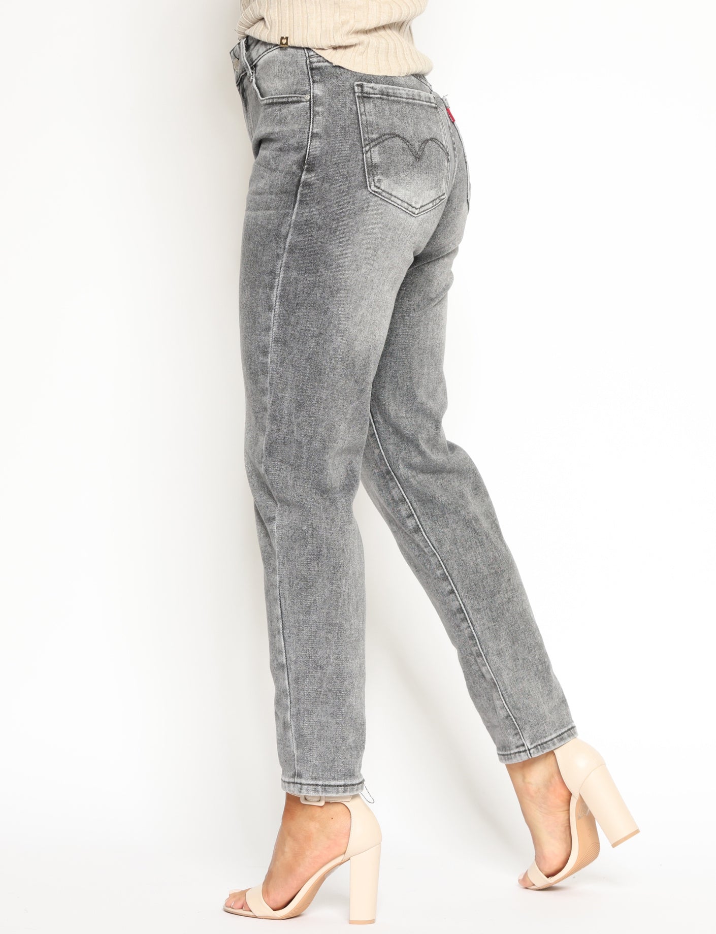 Folyrose | Mom jeans Ina Grijs