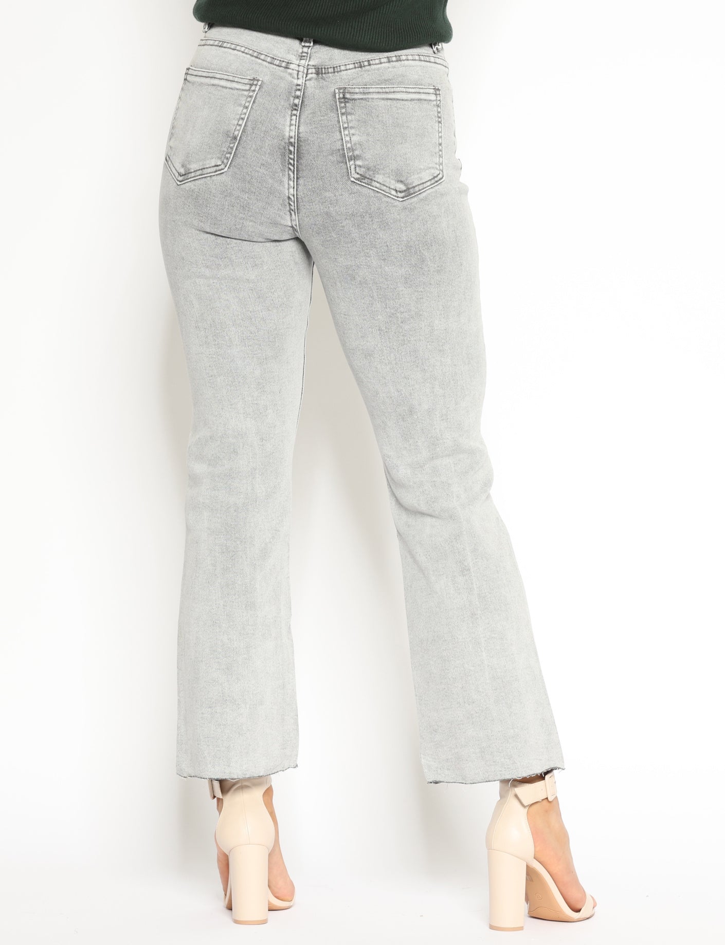 Folyrose | Flared jeans Noor Grijs