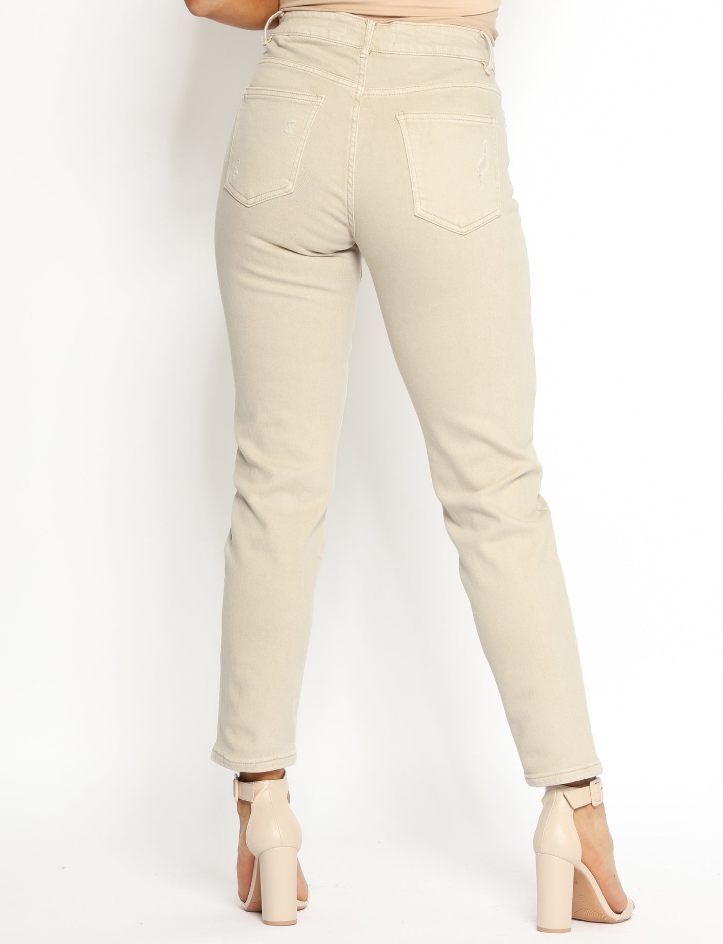 Hello Miss | Mom jeans Mira-6 Beige