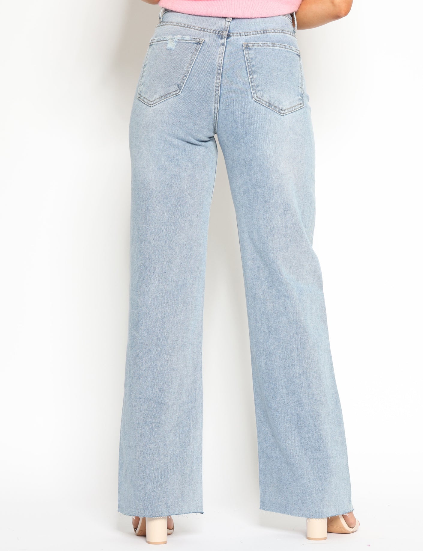Folyrose | Wide leg jeans Tess Blauw