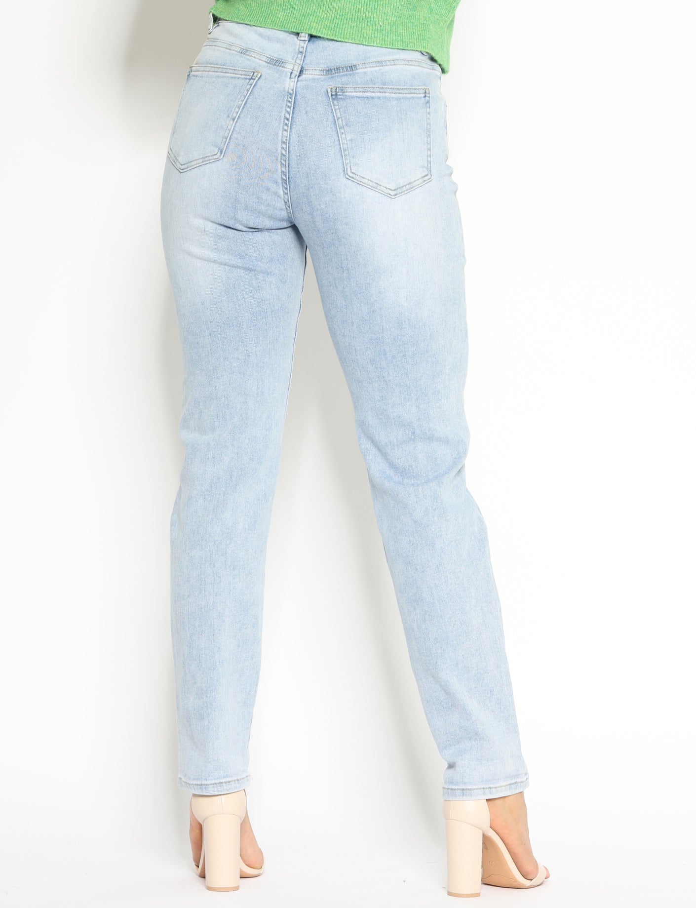 Hello Miss | Mom jeans Savvy-1 Lichtblauw