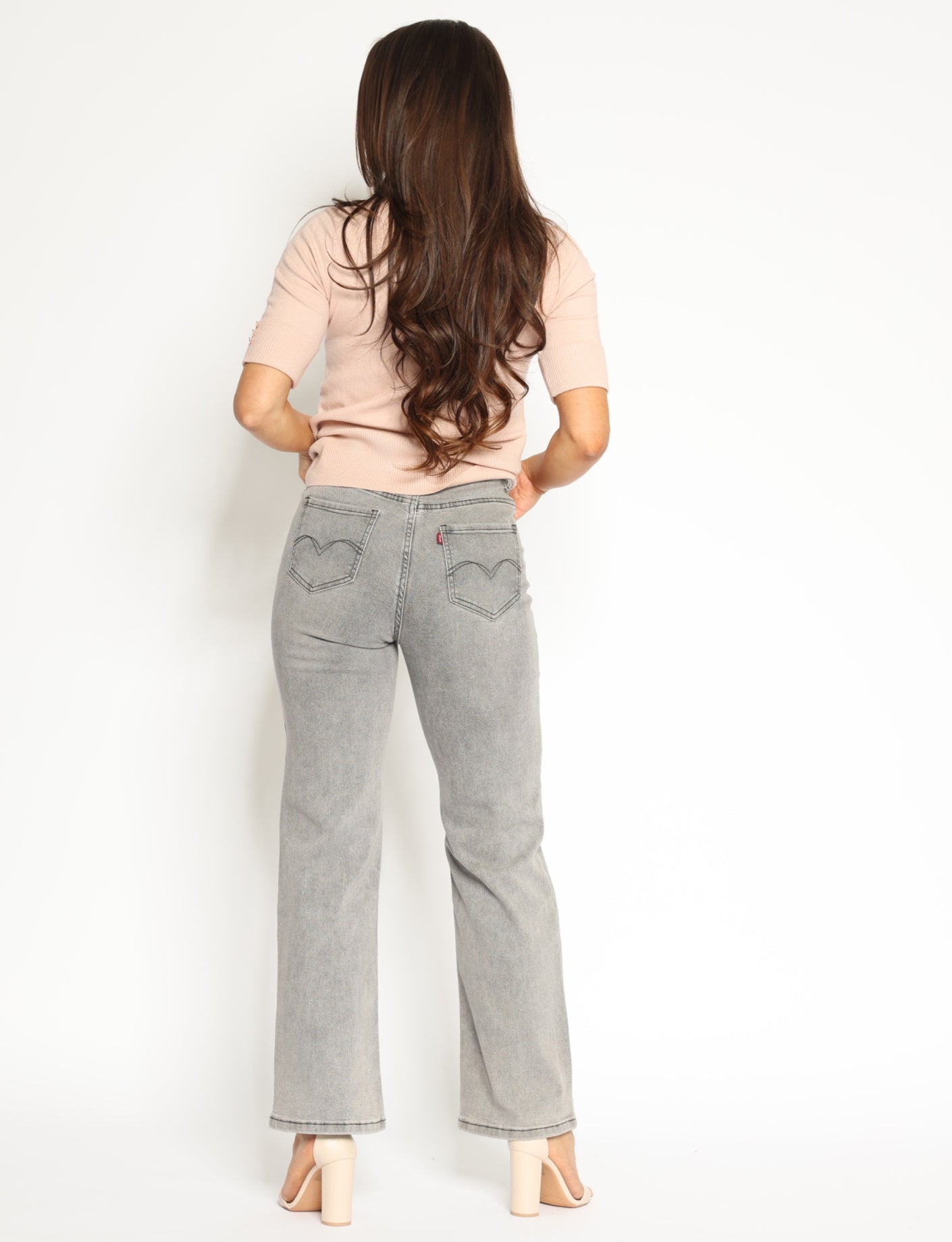 Denim style | Straight jeans Abby Grijs