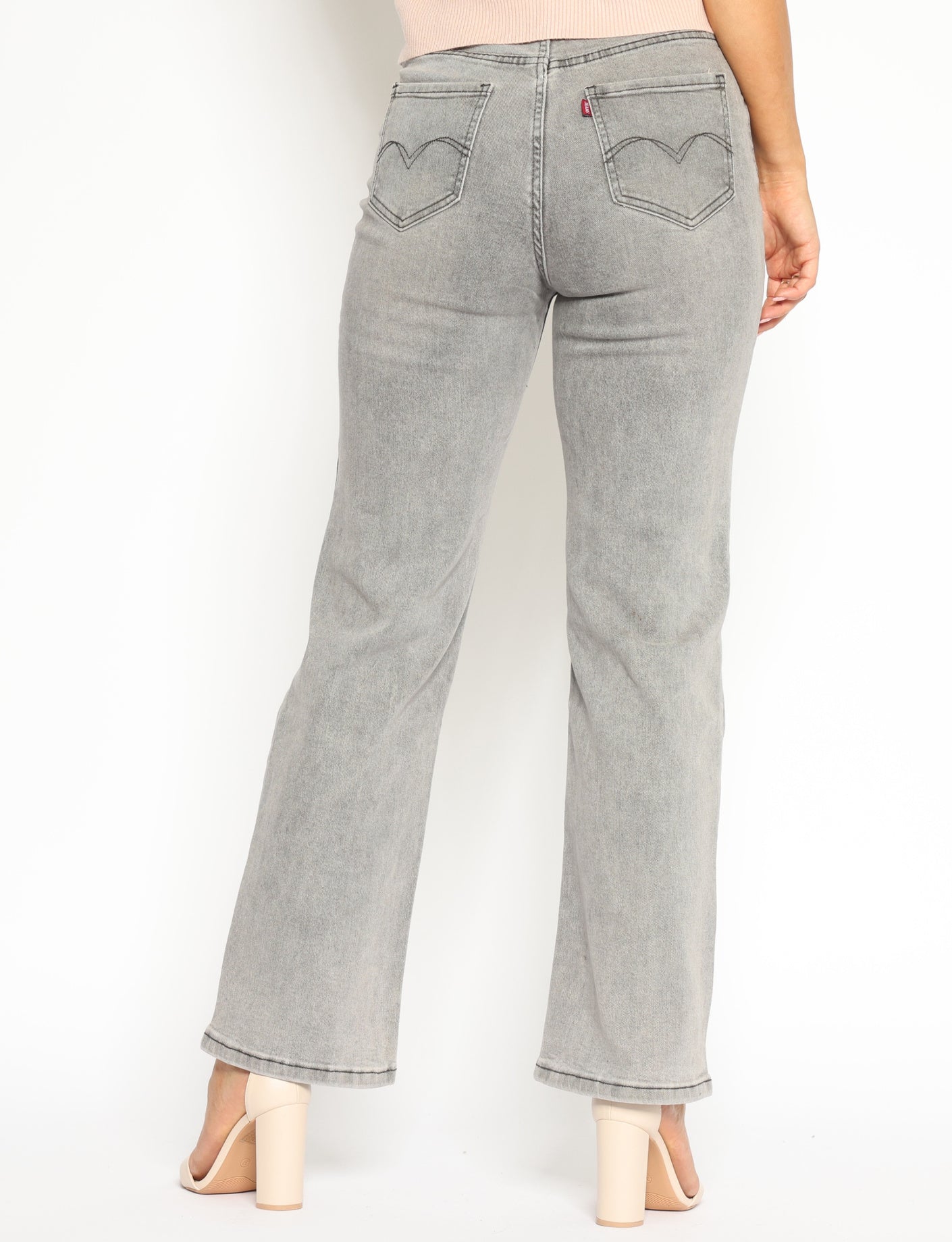 Denim style | Straight jeans Abby Grijs