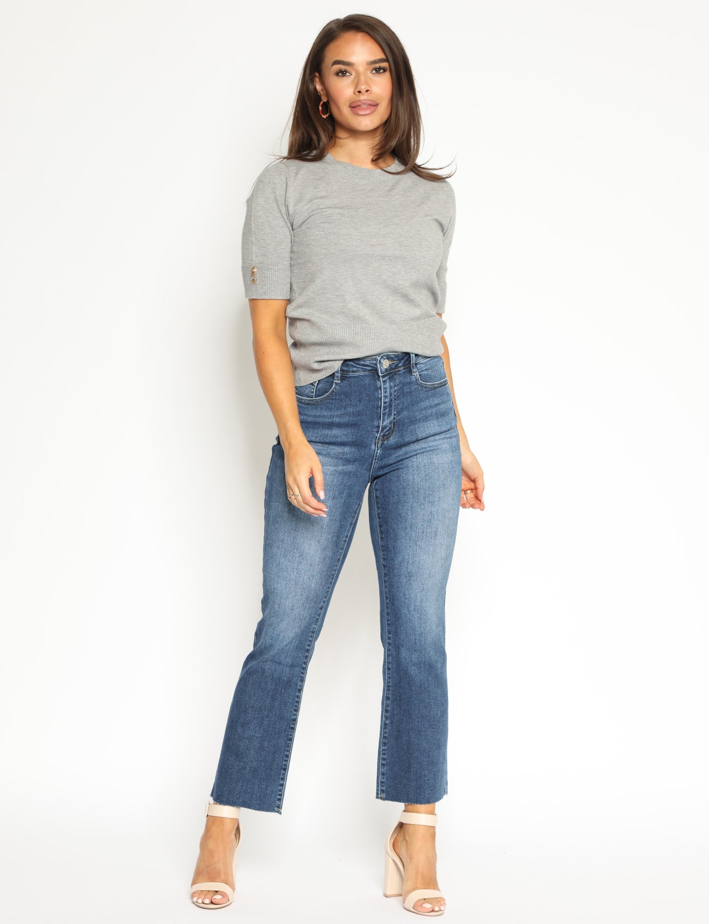 Folyrose | Flared jeans Noor Donkerblauw