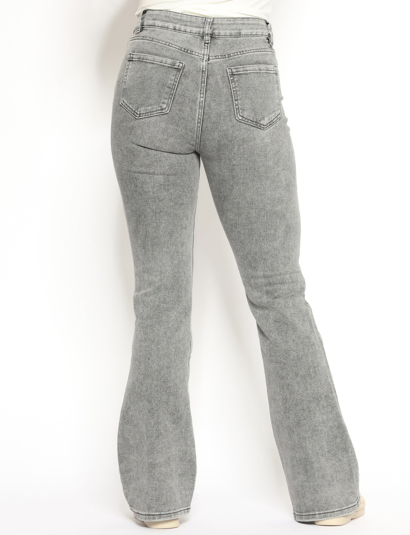 Norfy | Flared jeans Puck Grijs