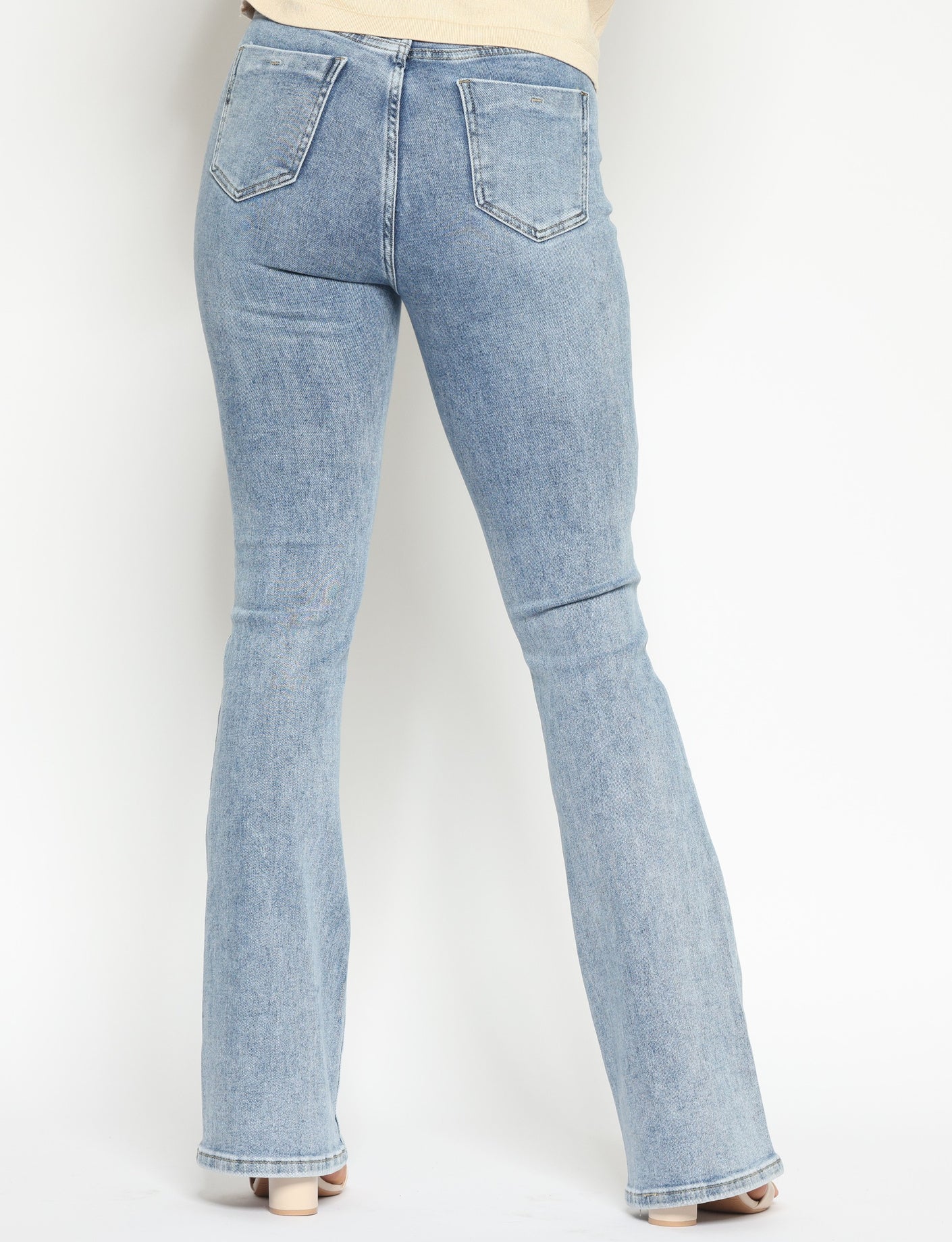 Hello Miss | Flared jeans Mitty-17 Blauw