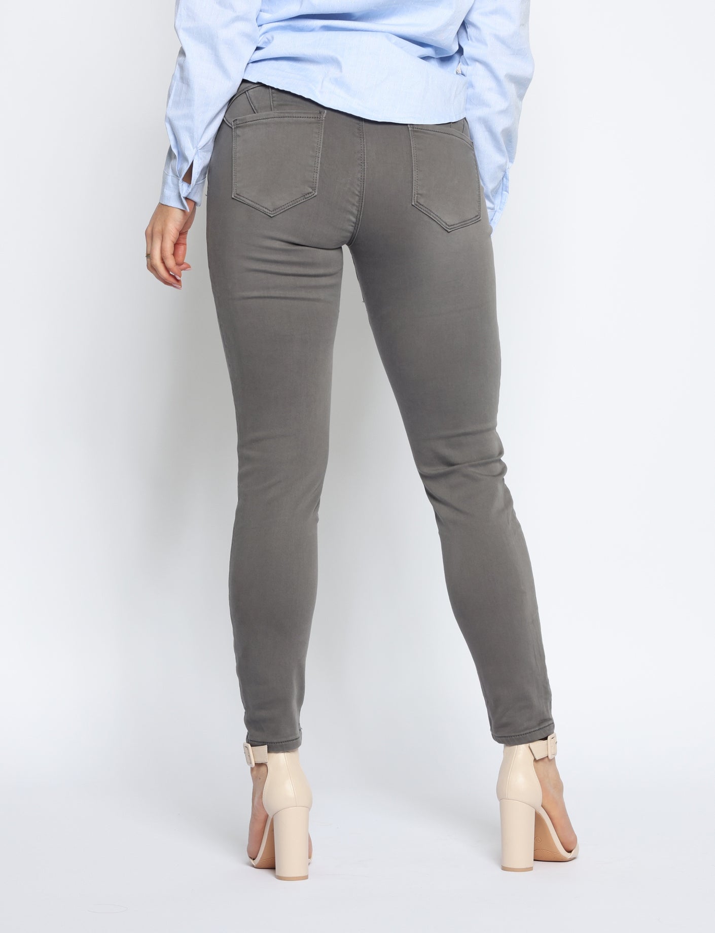 Toxik | Skinny jeans L20077 Grijs
