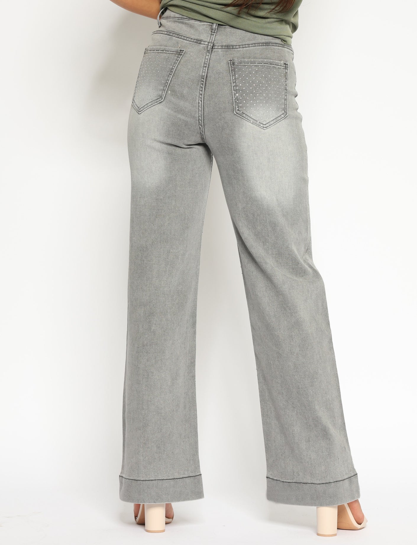 Folyrose | Straight jeans Jimmy Grijs