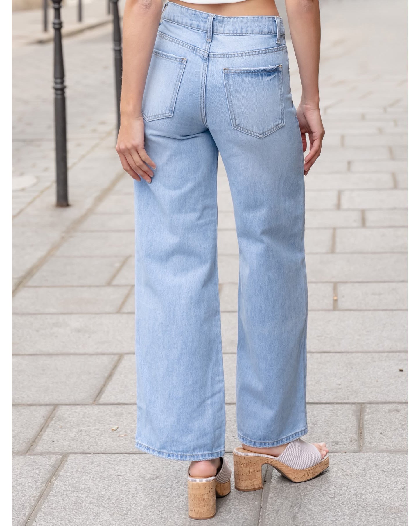Folyrose | Wide leg jeans Jamie Lichtblauw
