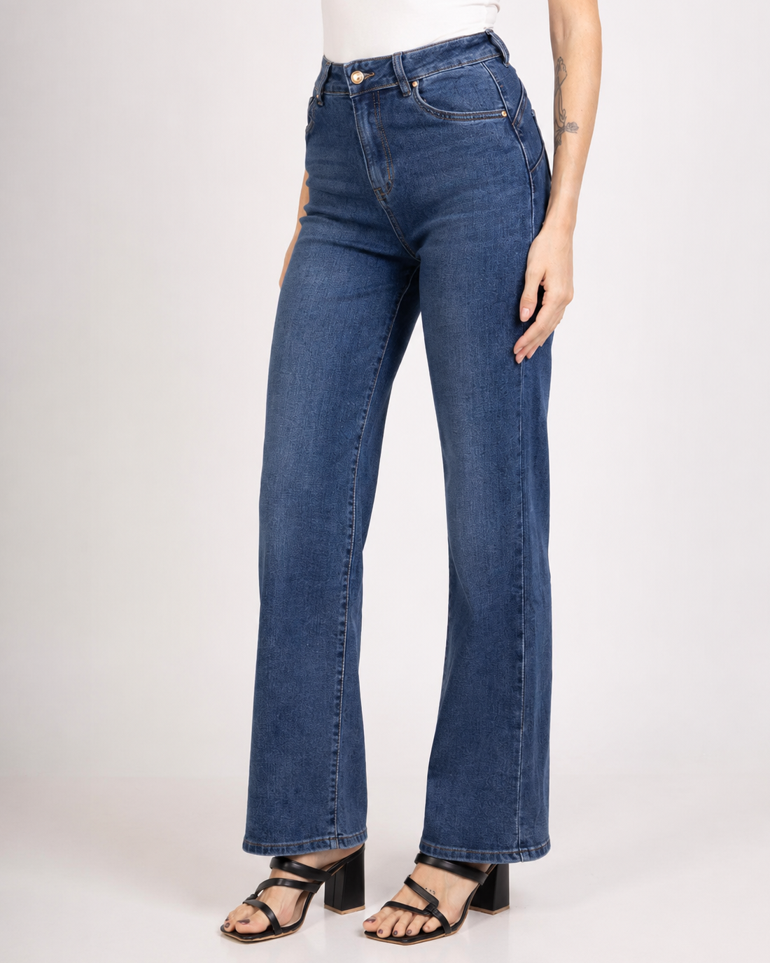 Goodies | Wide leg jeans Jenske Donkerblauw
