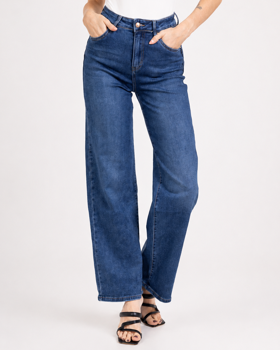 Goodies | Wide leg jeans Jenske Donkerblauw