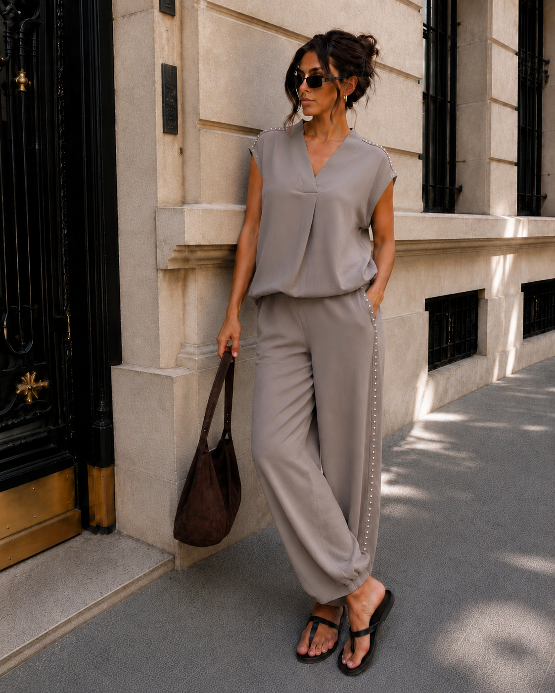Co-ord set Maribel Taupe