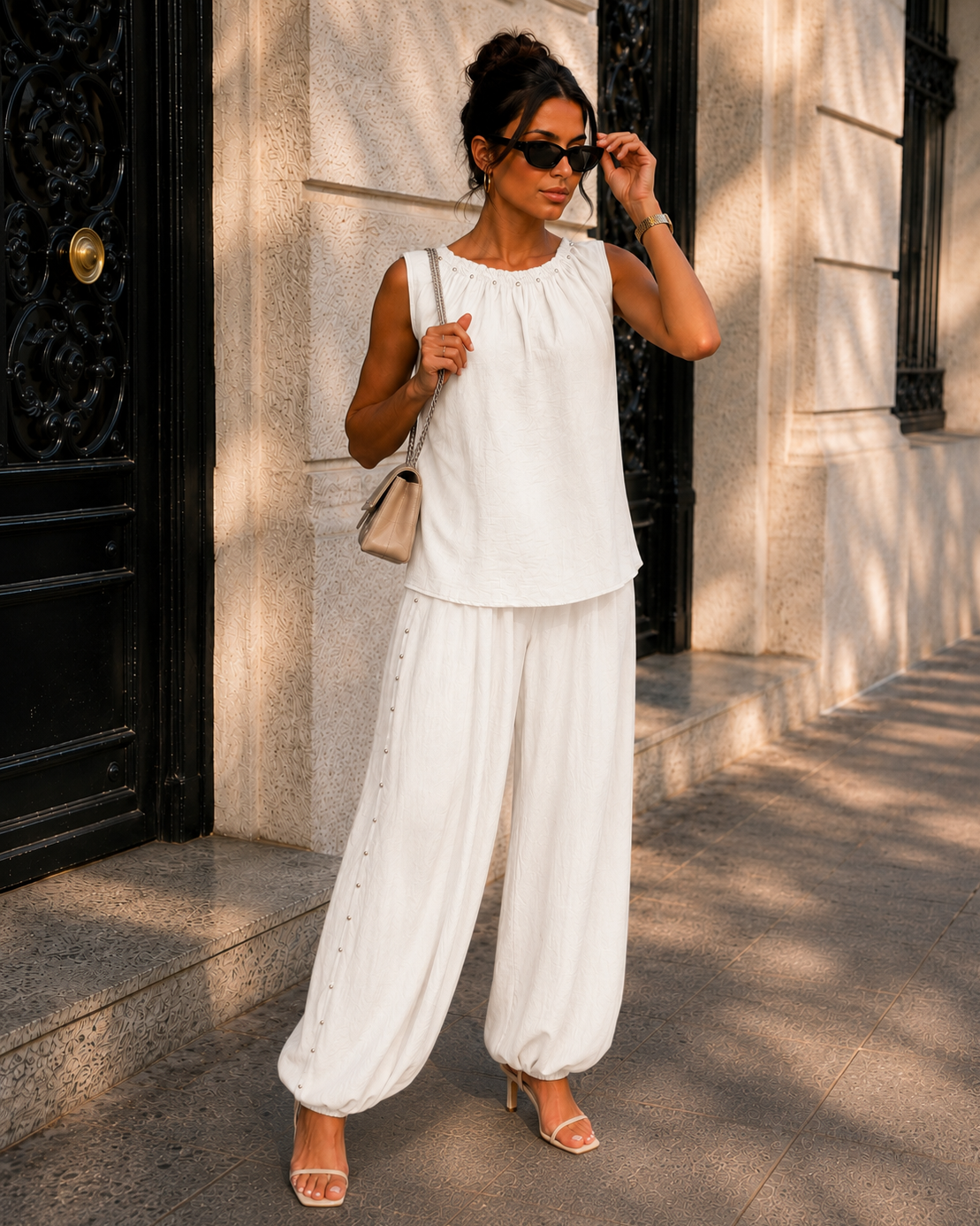 Co-ord set met studs Livia Roomwit