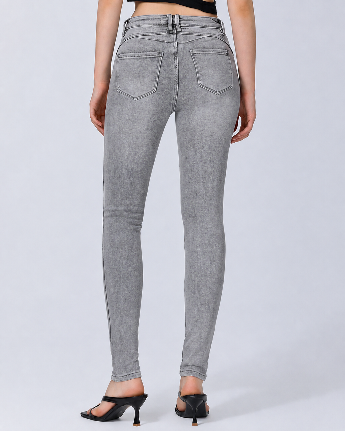 Hello Miss | Slim jeans, Push up Lieve-17 Grijs