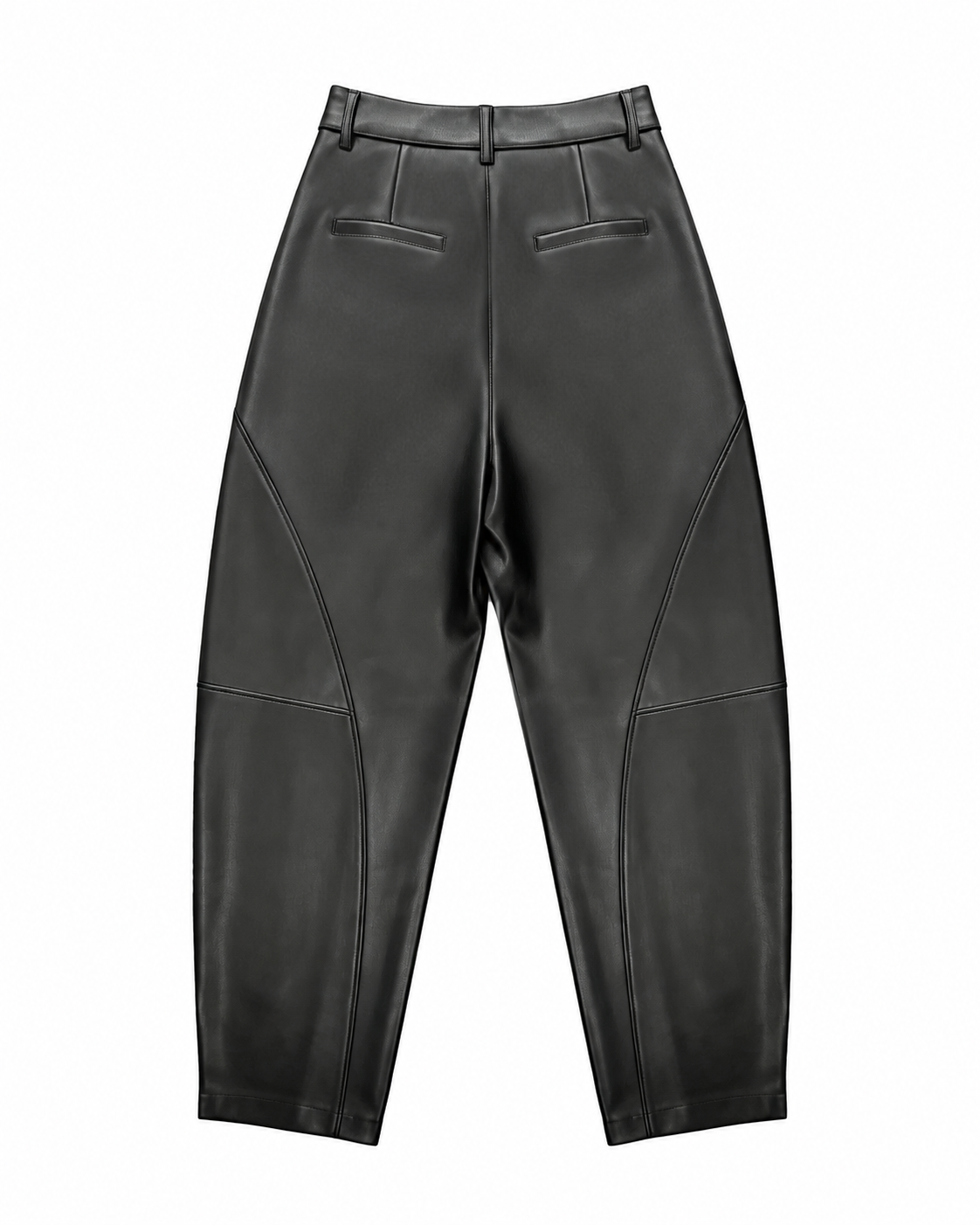 VS Miss | Leatherlook barrel broek Olivia Zwart