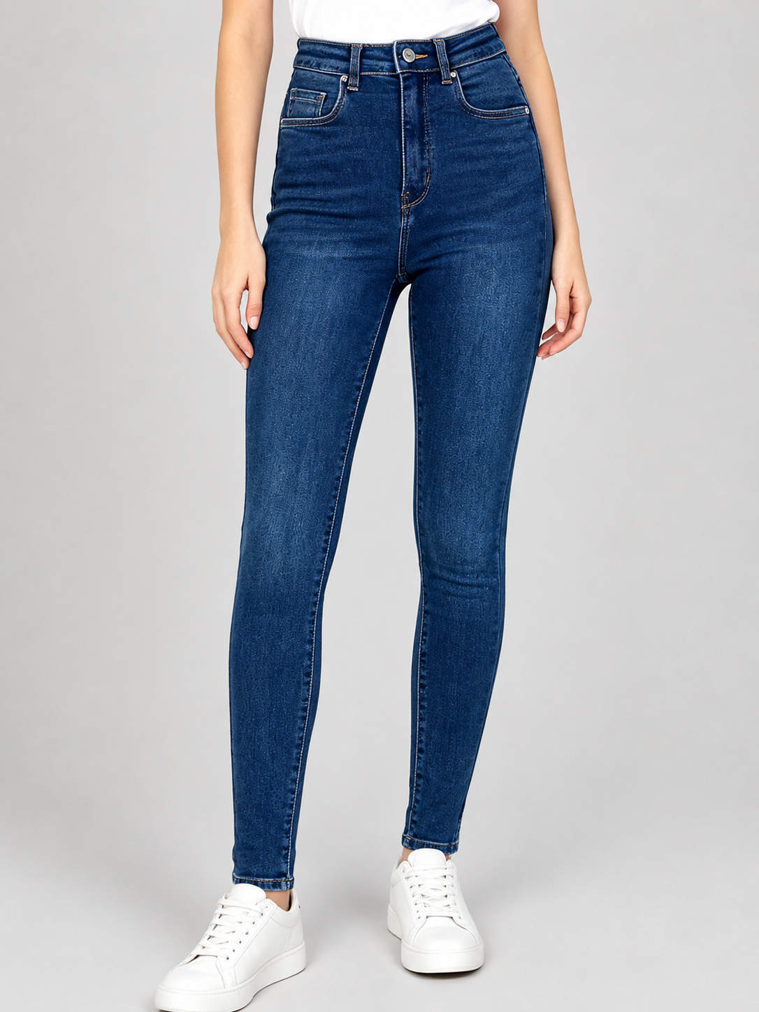 VS Miss | Skinny jeans, Super high waist Desy Donkerblauw