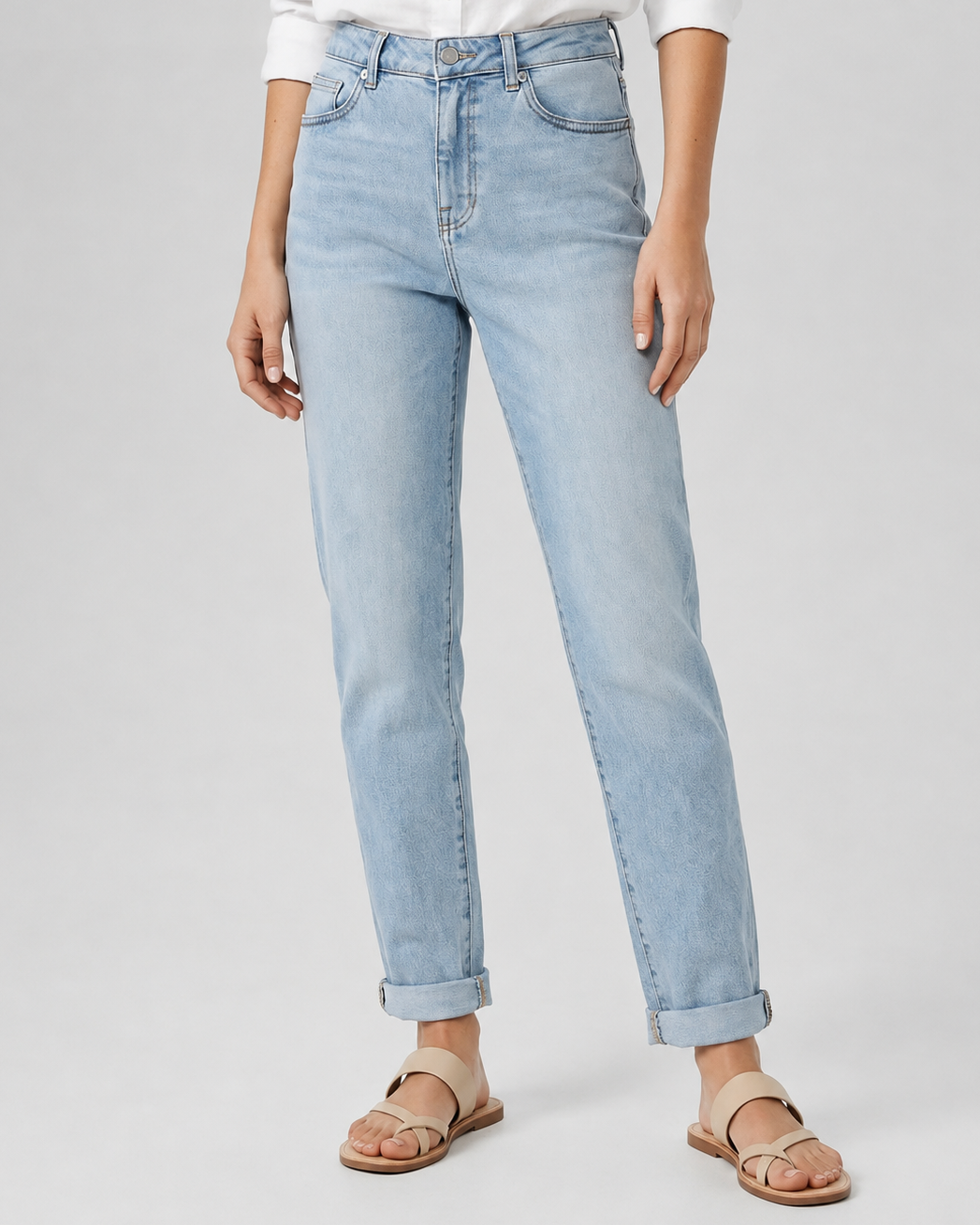 Hello Miss | Mom jeans Lela-10 Lichtblauw