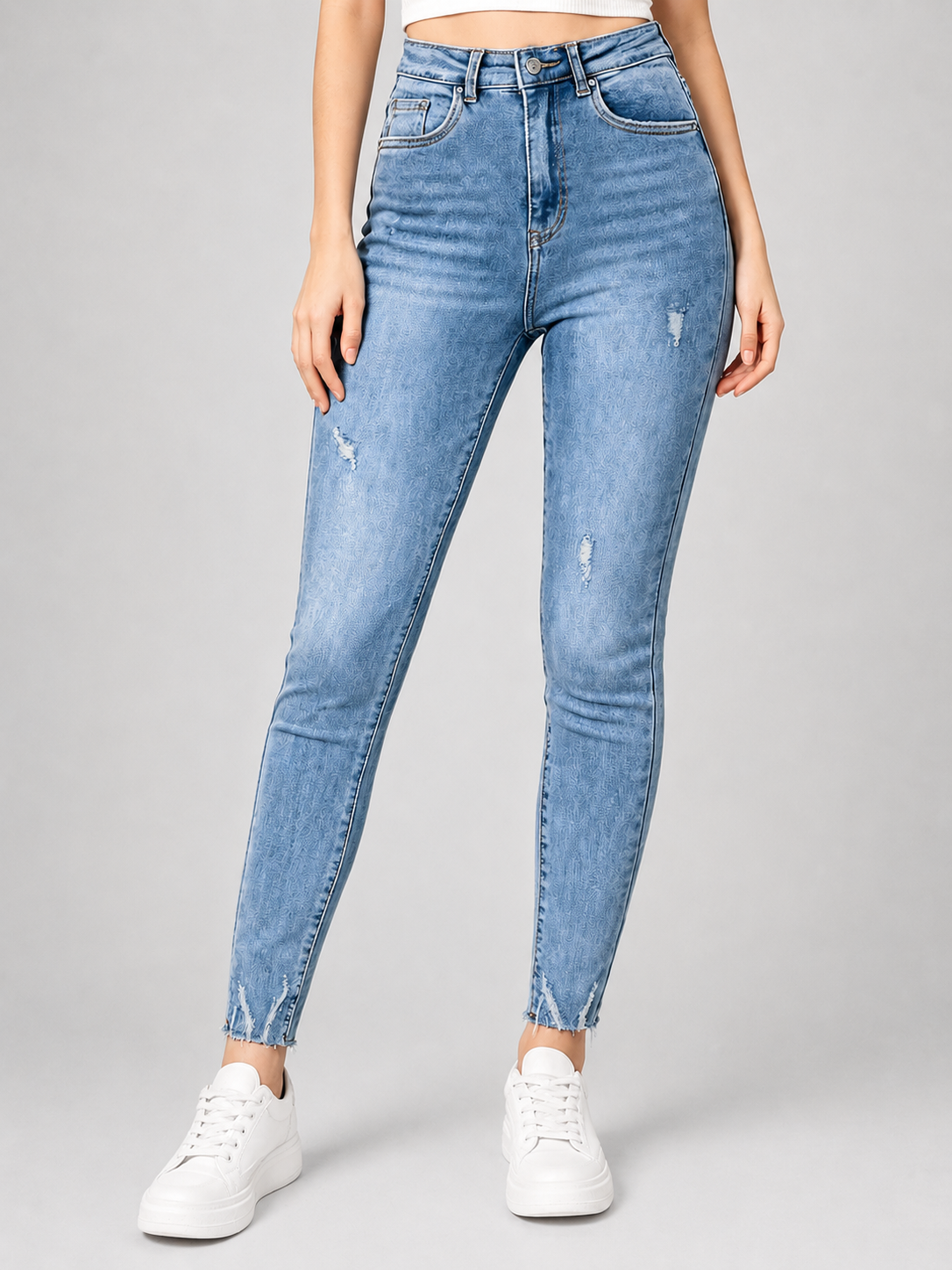 VS Miss | Skinny jeans, Super high waist Olivia Blauw