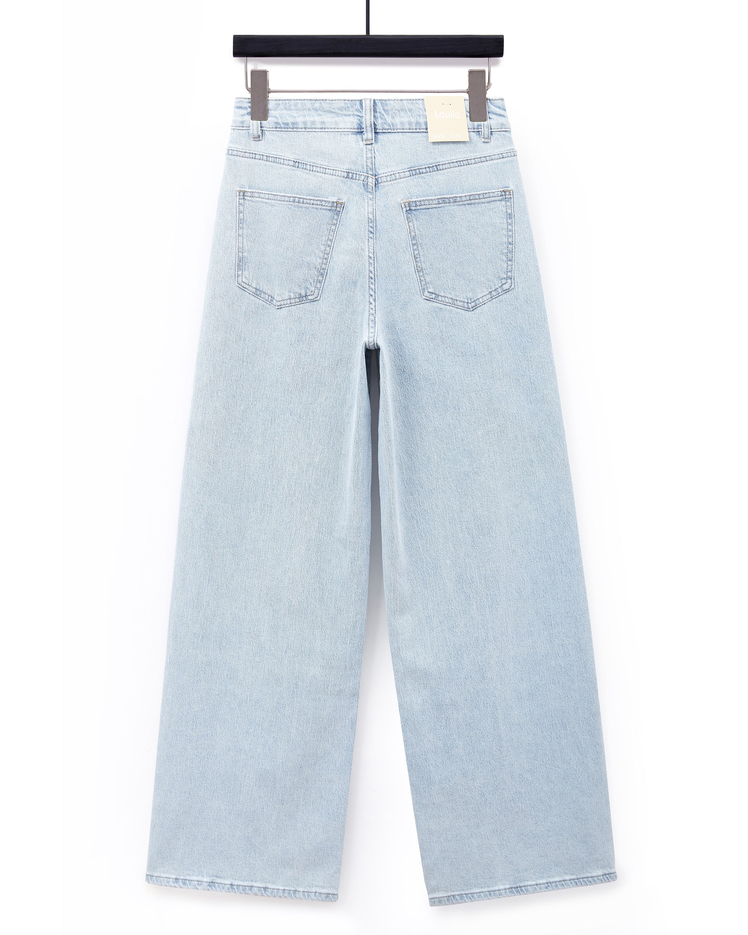 Laulia | Wide leg jeans Nina-3 Lichtblauw