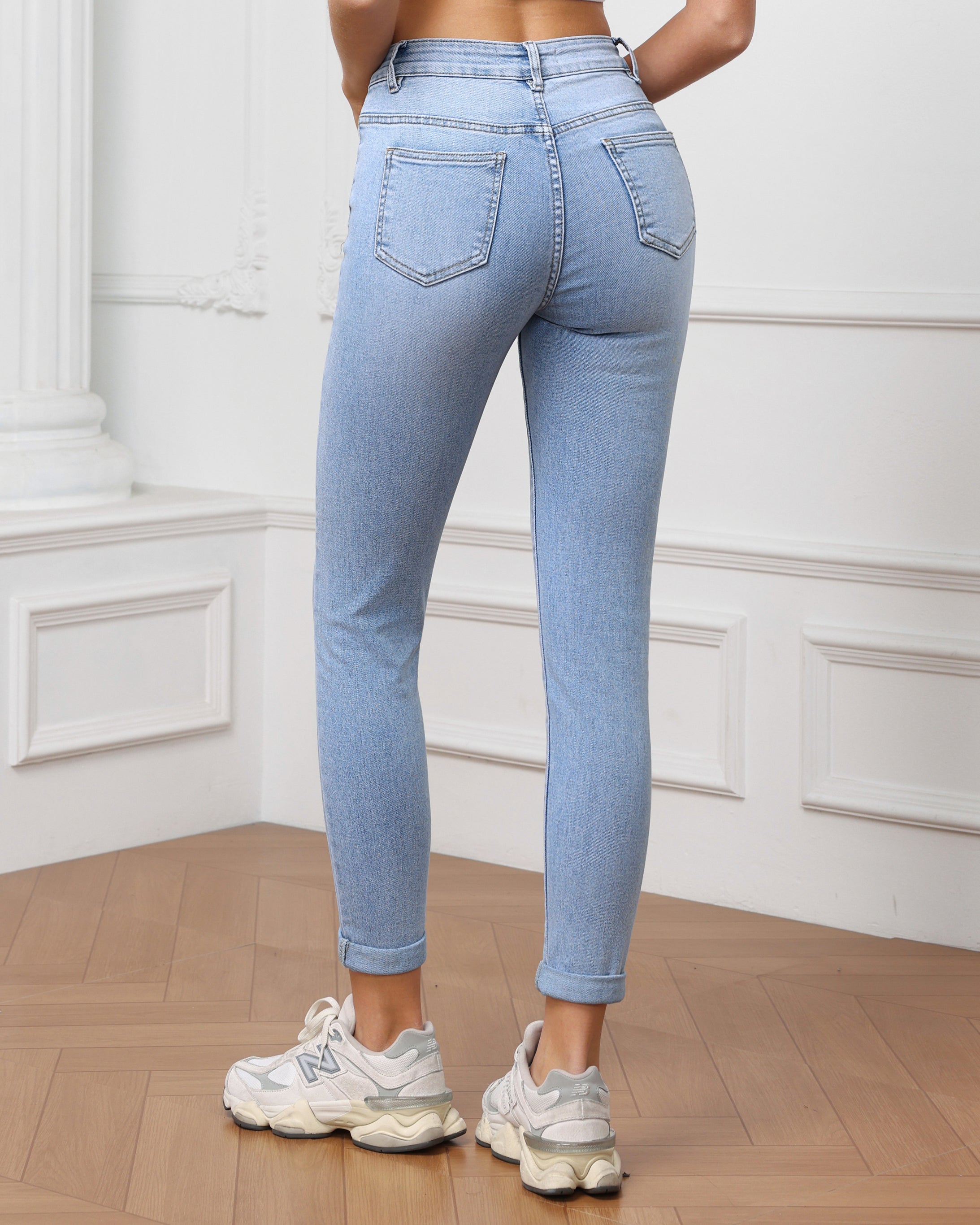 Hello Miss | Skinny jeans Cecile-6 Lichtblauw