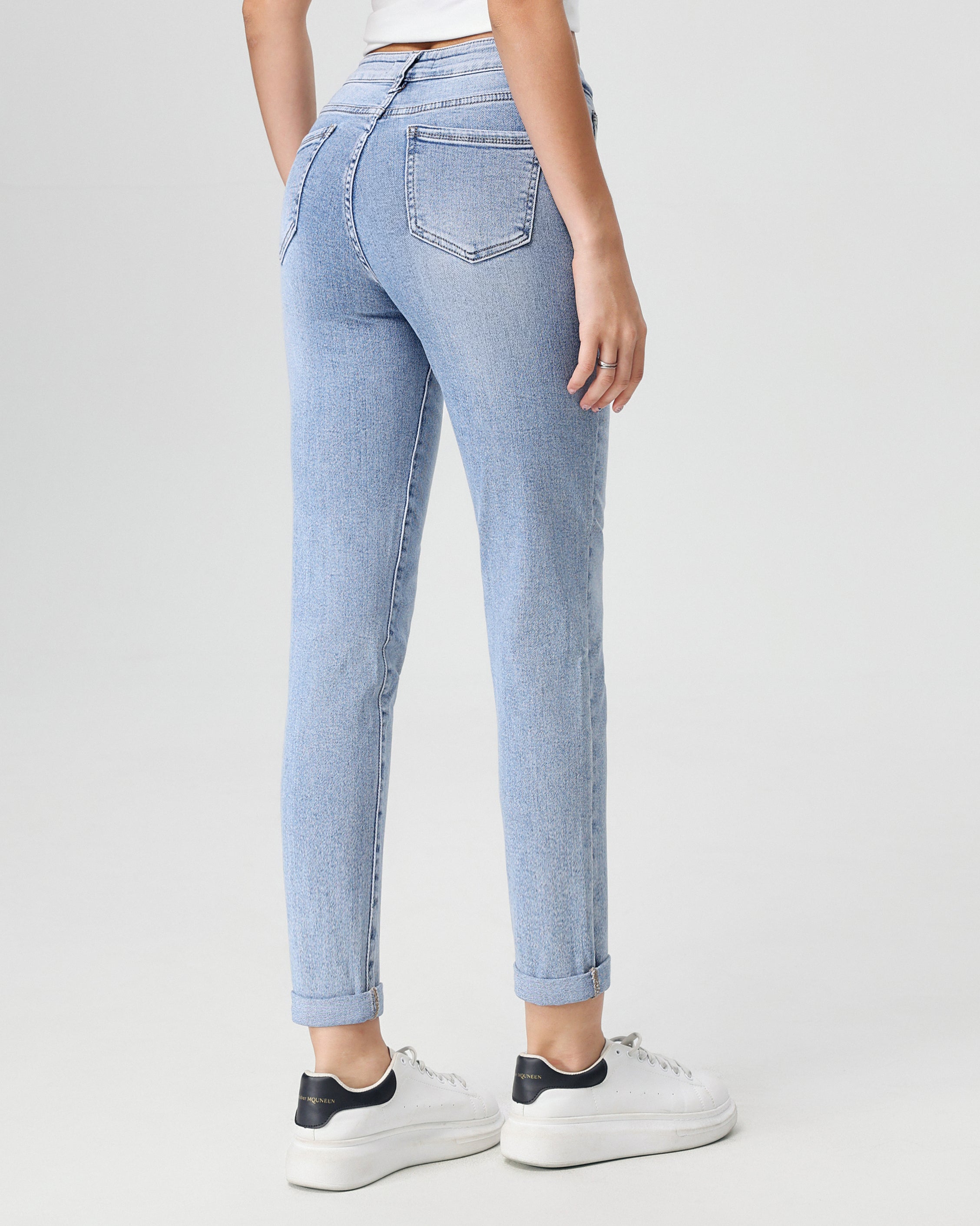 Hello Miss | Regular jeans Lizanne-1 Lichtblauw