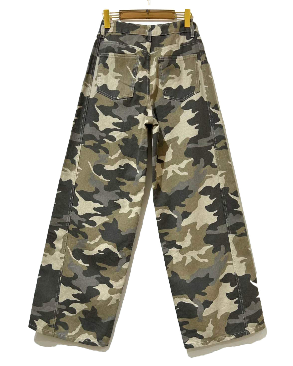 Queen Hearts | Wide leg jeans Camo Camouflage