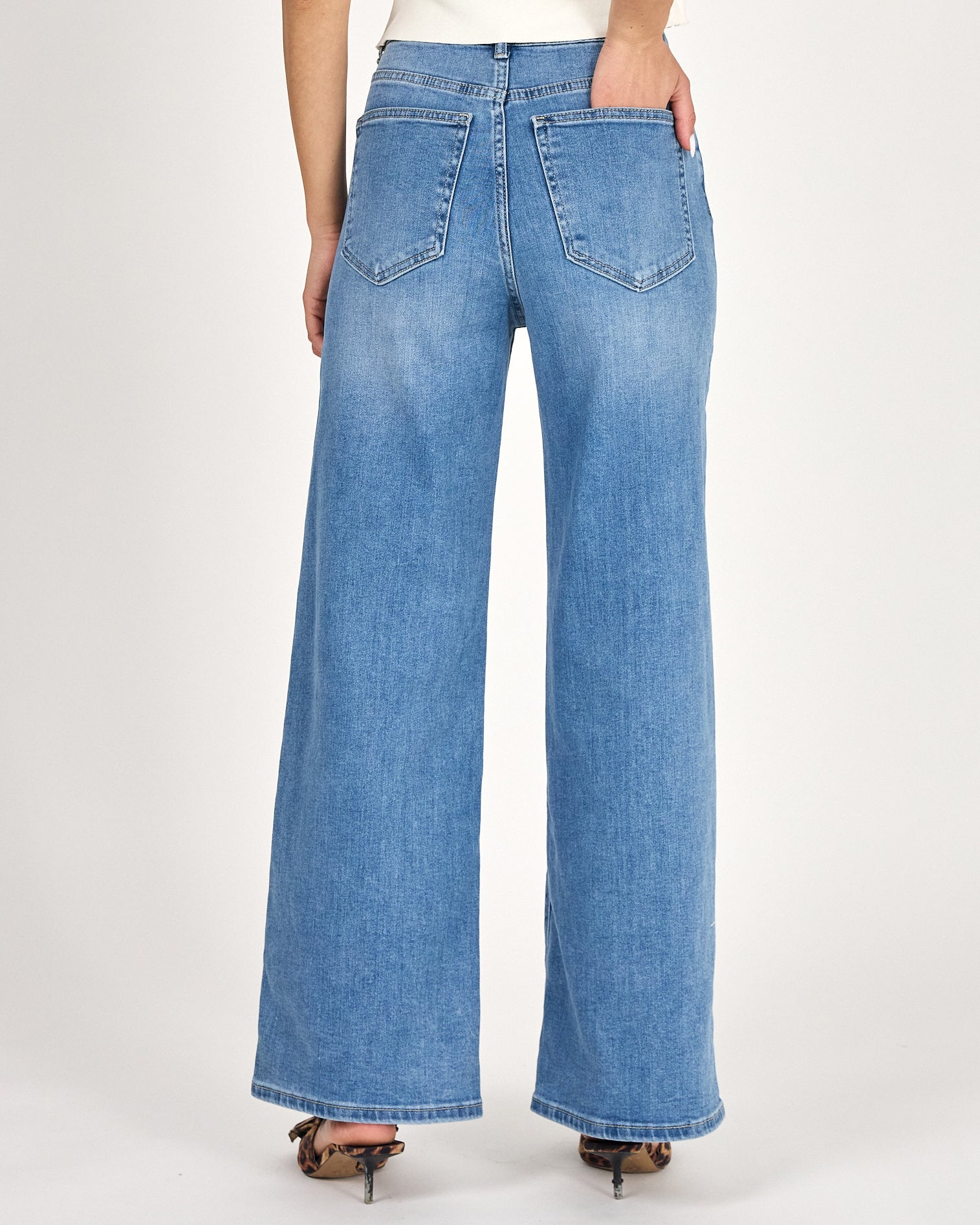 Ana & Lucy | Wide Leg Jeans Noemie-1 Blauw