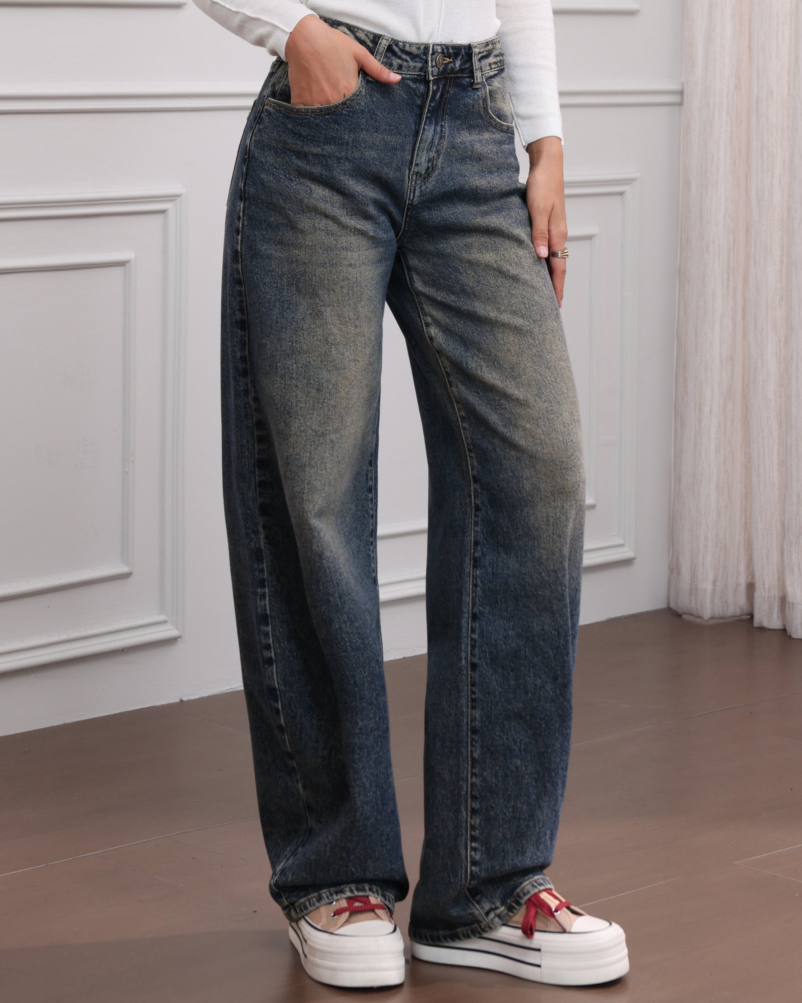 Jewelly | Ballon jeans Kristy Donkerblauw