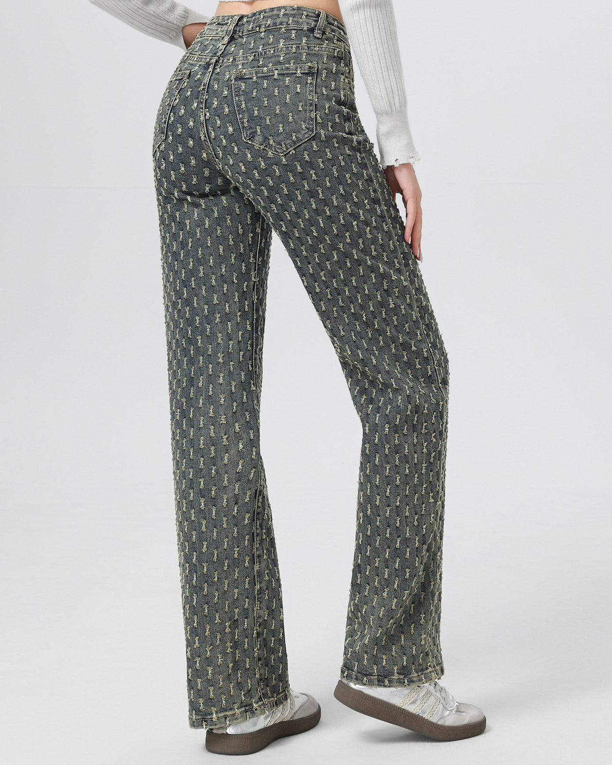 Hello Miss | Wide leg jeans Janey-9 Zand