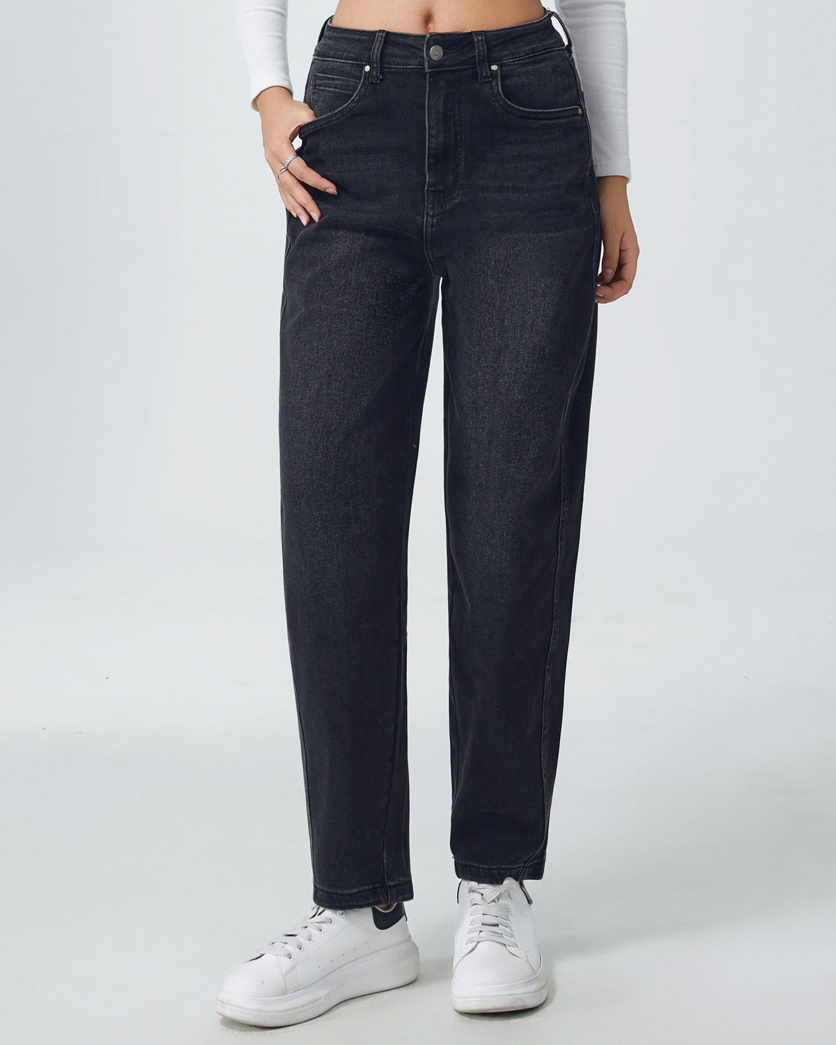 Hello Miss | Ballon jeans Mira-5 Zwart