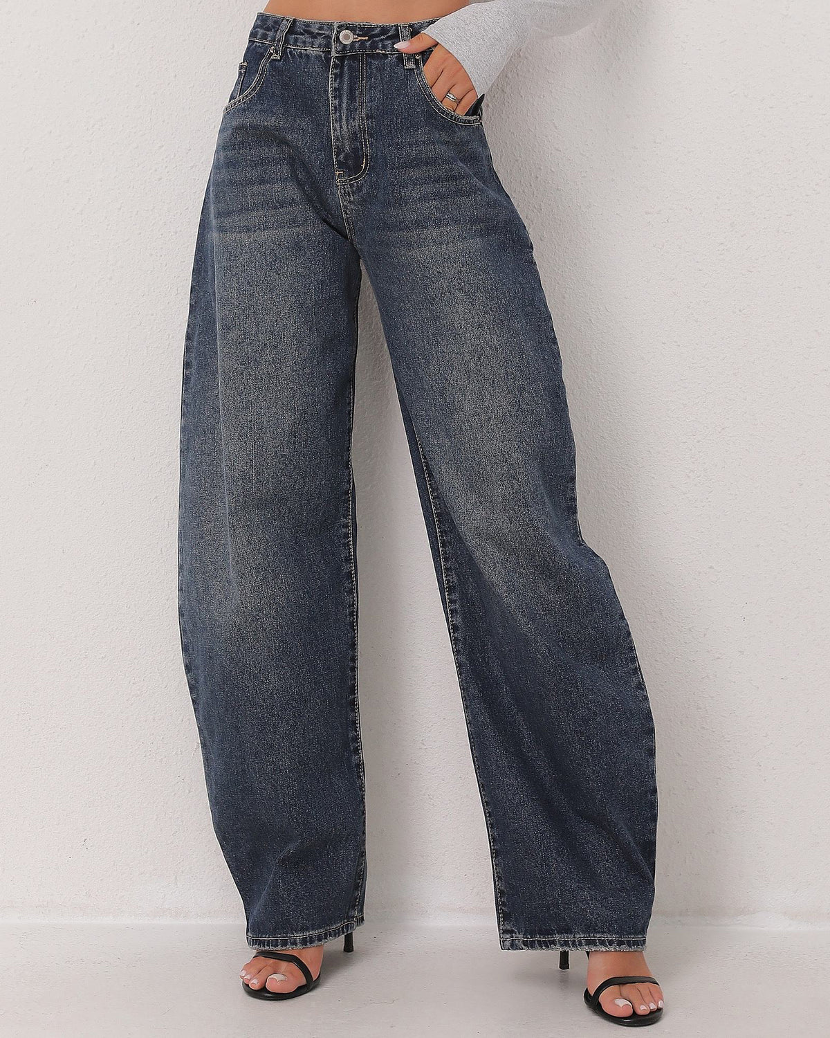 SeeSee Paris | Barrel jeans Yaya Donkerblauw