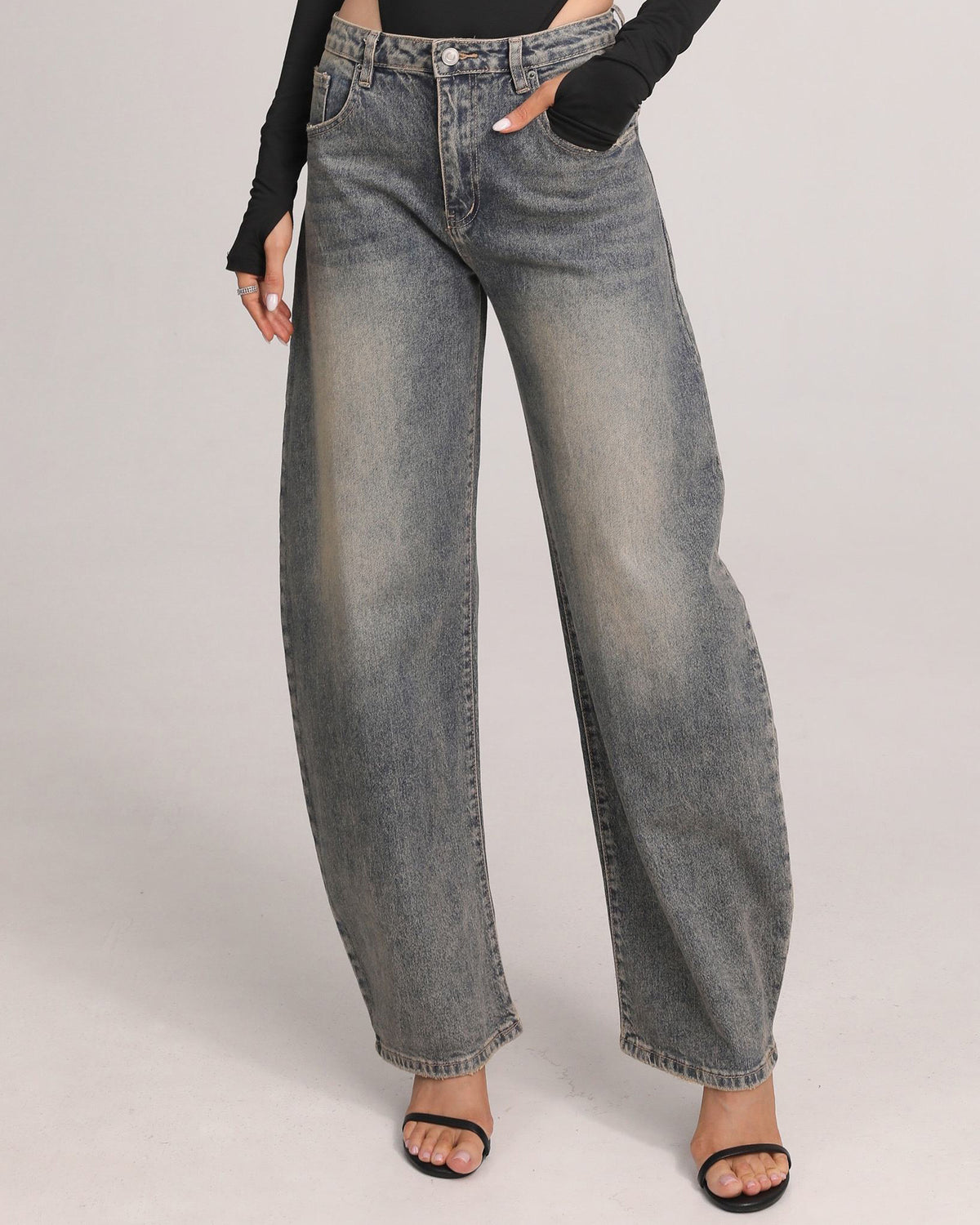 SeeSee Paris | Barrel jeans Jesley Donkerblauw