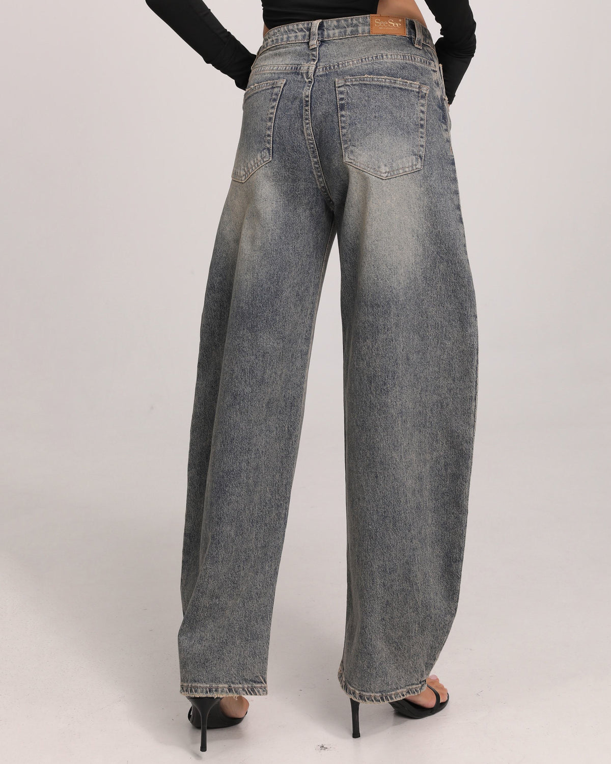 SeeSee Paris | Barrel jeans Jesley Donkerblauw