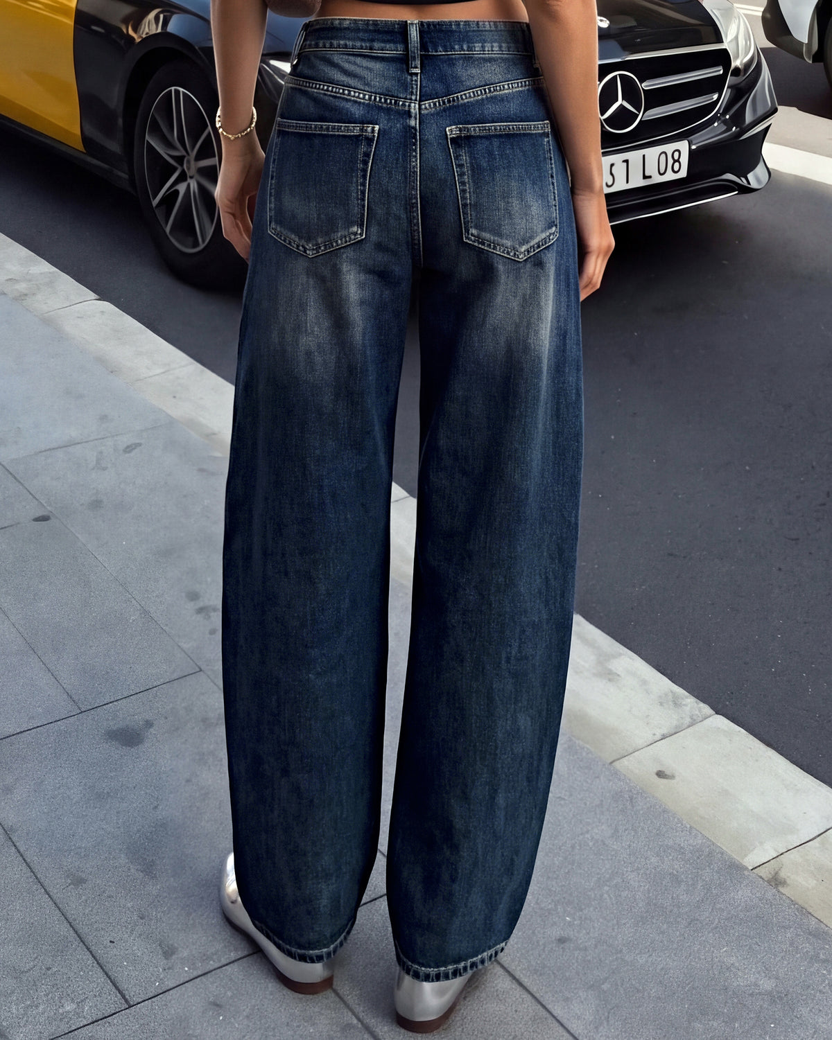Jewelly | Ballon jeans Carmen Donkerblauw