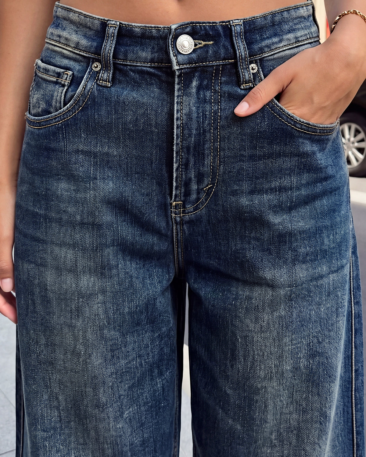 Jewelly | Ballon jeans Carmen Donkerblauw