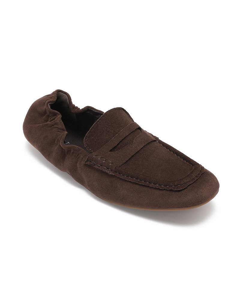 Loafer met elastische hiel Liorie Donkerbruin