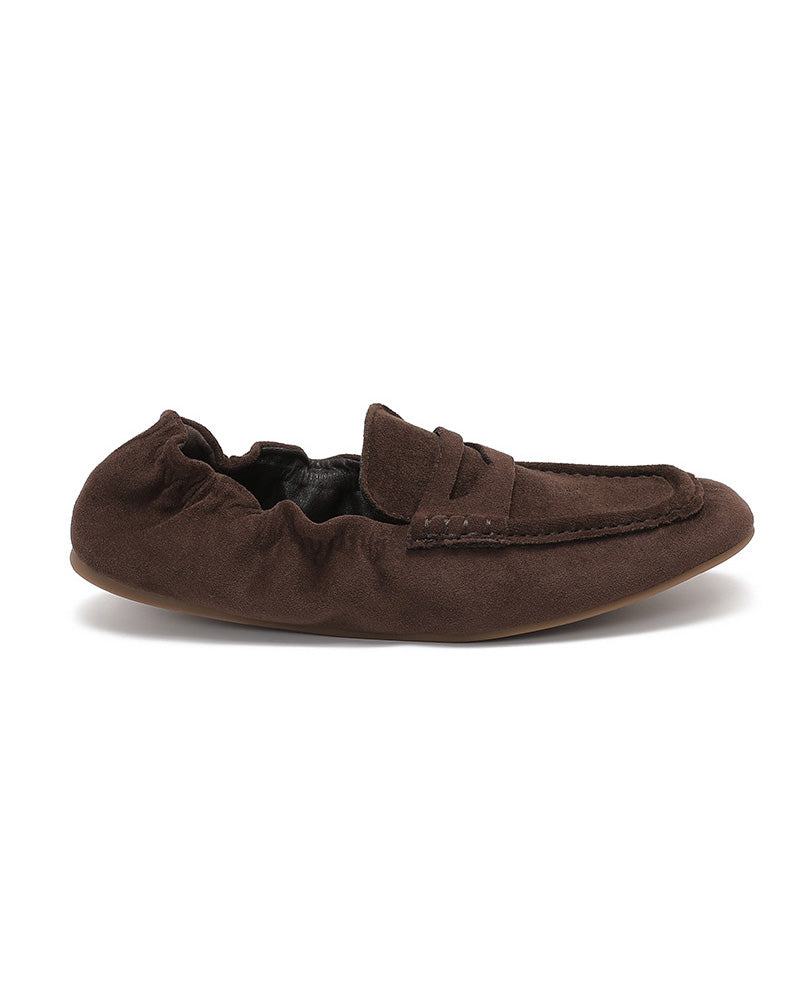 Loafer met elastische hiel Liorie Donkerbruin