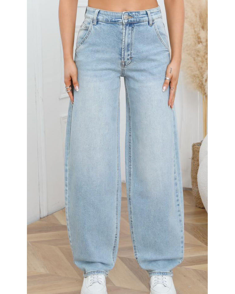 Laulia | Barrel jeans Ziva Blauw
