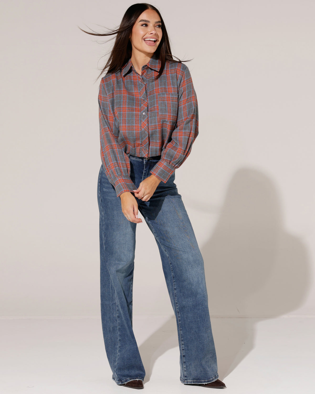 Ballon blouse Kyra Oranje