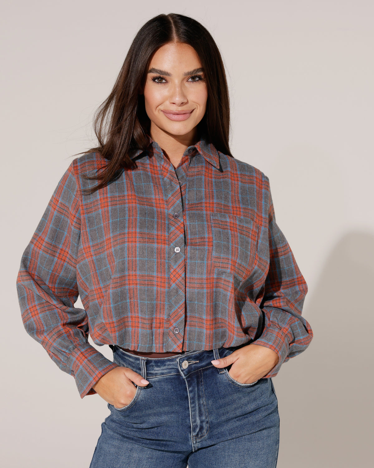 Ballon blouse Kyra Oranje