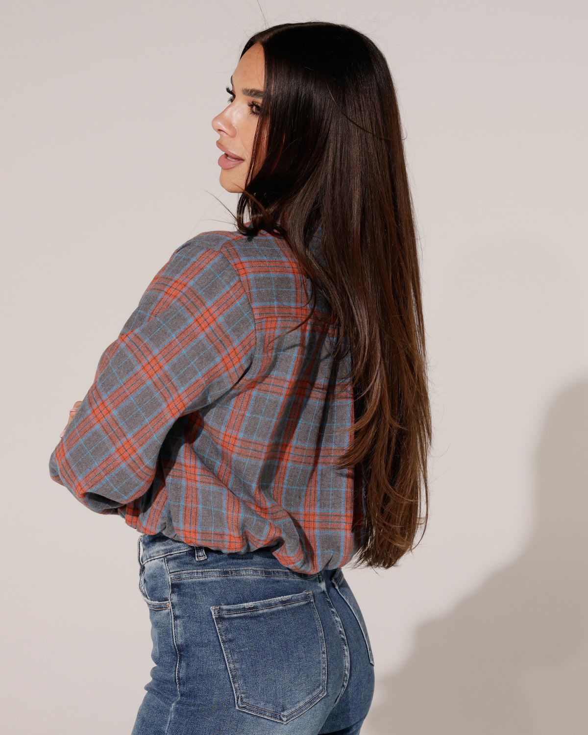Ballon blouse Kyra Oranje