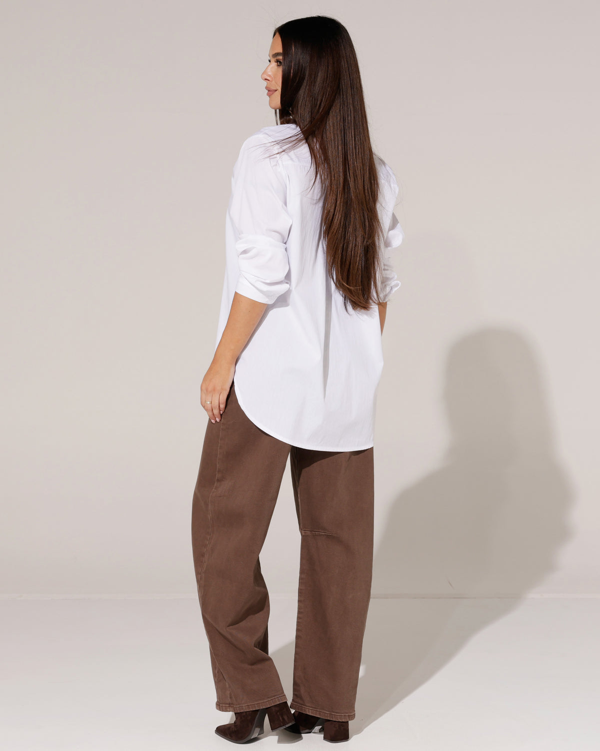 Lange blouse Selena Wit