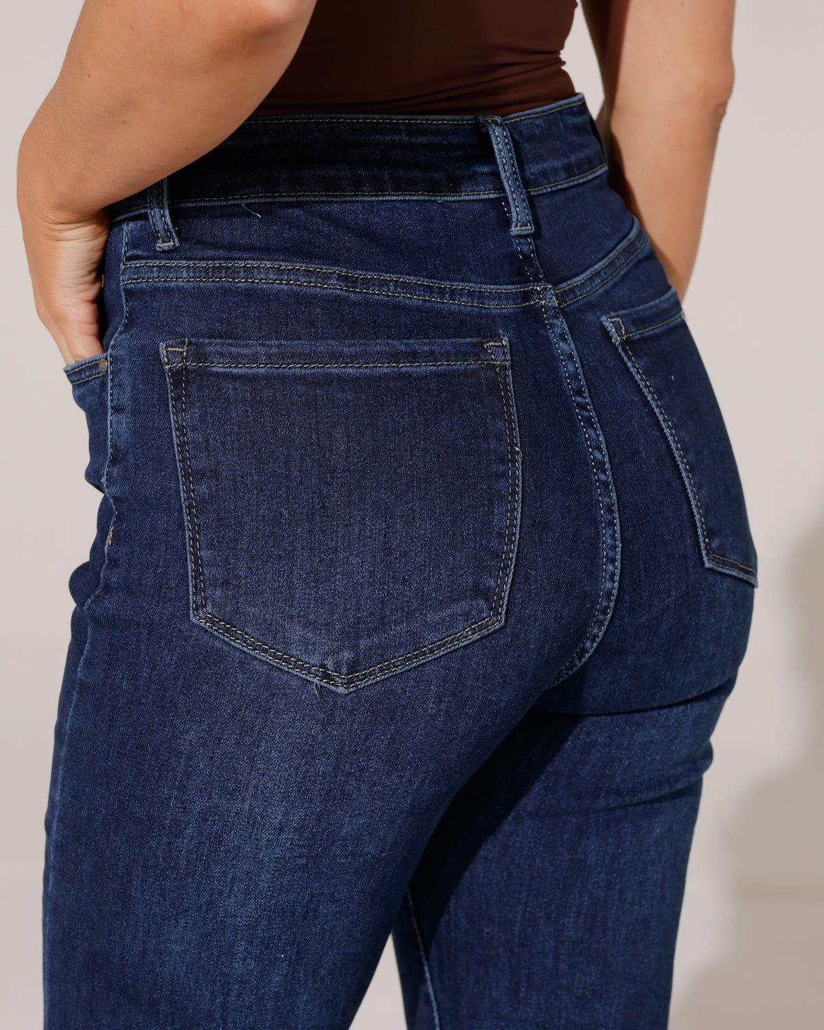 Ana & Lucy | Staright jeans Pien-4 Donkerblauw