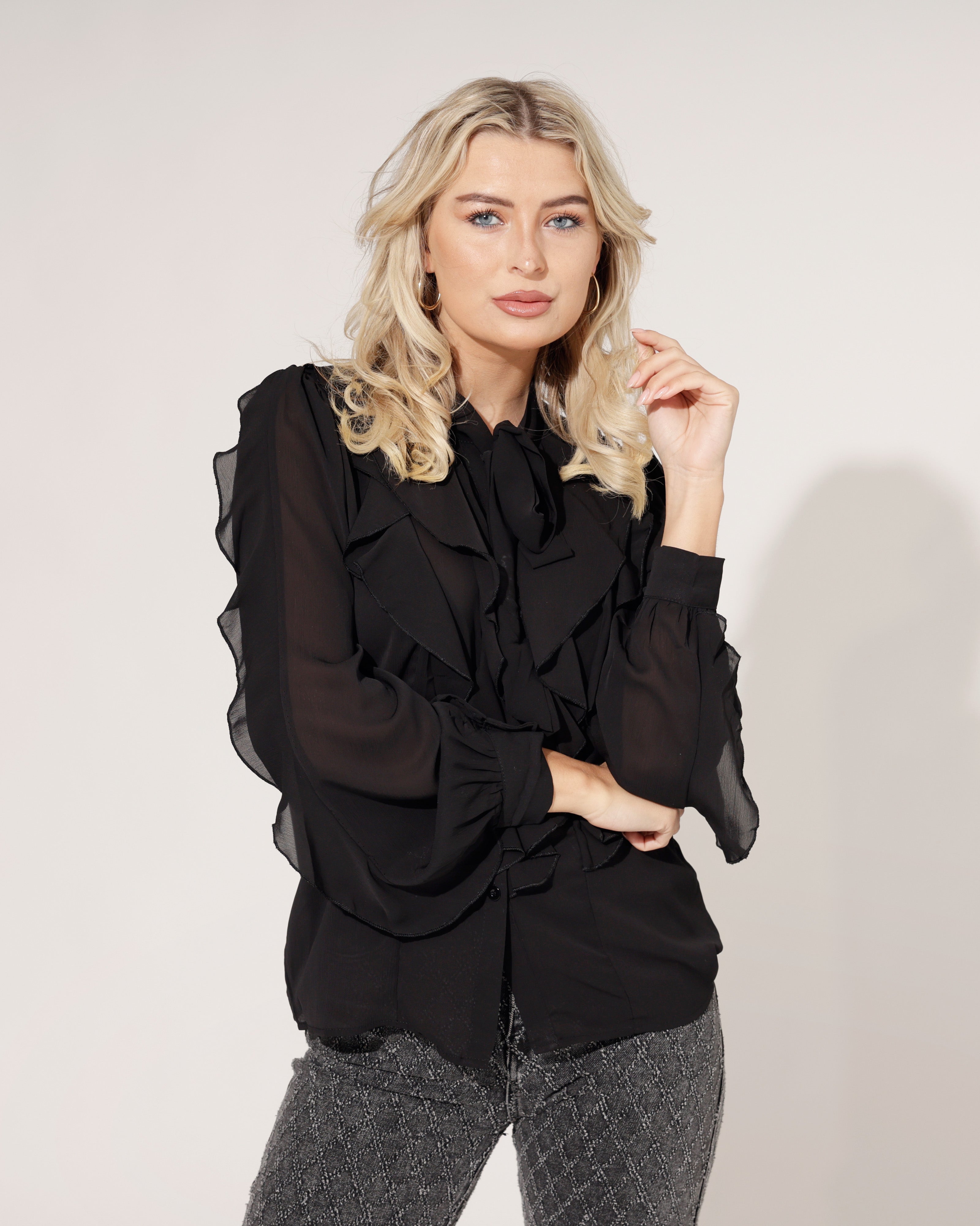 Blouse Yara Zwart